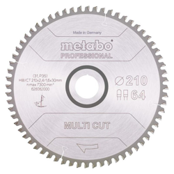 Lama 'Multi cut - Professional', 210x30, Z64 FZ/TZ, 5°neg. - 628082000 - Metabo precio