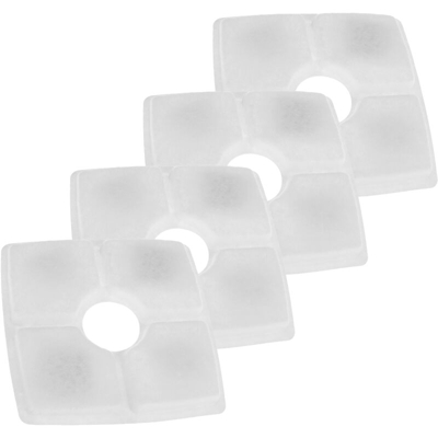 PrimeMatik - Filtri a carbone attivo quadrato per fontana d'acqua per cani e gatti 4-pack ricambio
