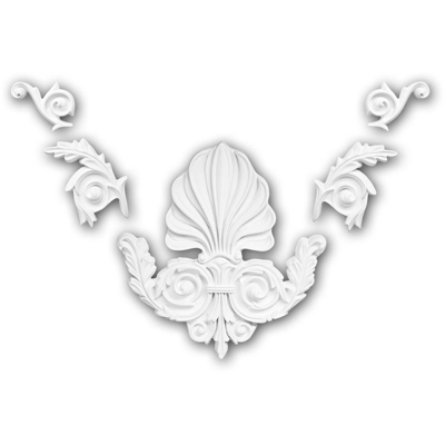 Elemento decorativo 160019 Profhome stile neorinascimentale bianco - PROFHOME DECOR