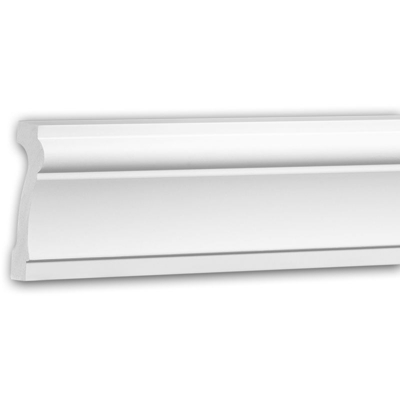 Cornice Parete 151383 Profhome modanatura tipo stucco fregio stile neoclassico bianco 2 m - PROFHOME DECOR