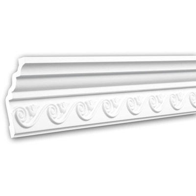 Cornice soffitto parete 150253 Profhome modanatura tipo stucco stile neoimpero bianco 2 m - PROFHOME DECOR