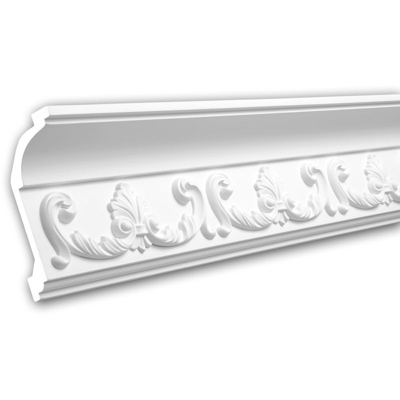 Profhome Decor - Cornice soffitto parete 150166 Profhome modanatura tipo stucco stile rococò barocco bianco 2 m
