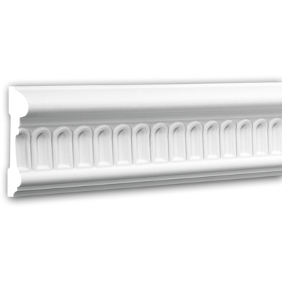 Cornice Parete 151340 Profhome modanatura tipo stucco cornice parete design classico senza tempo bianco 2 m - PROFHOME DECOR