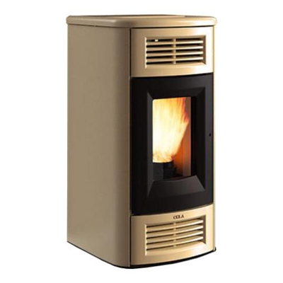 Stufa a Pellet BEAUTY 13 Canalizzabile LA14C10Y Potenza termica nominale 12,7kW Volume riscaldabile 363 mc Colore Avorio