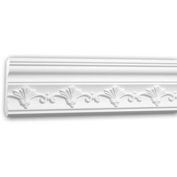 Cornice soffitto parete 150284F Profhome modanatura tipo stucco cornice flessibile modanatura stile neoimpero bianco 2 m - PROFHOME DECOR características
