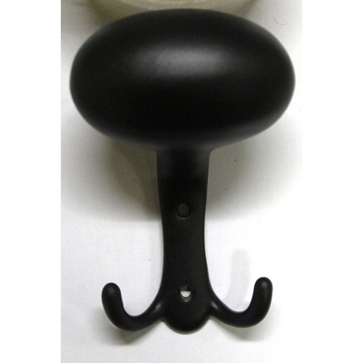 Masidef - Appendiabito In Ottone Finitura Nero Opaco A 3 Posizioni