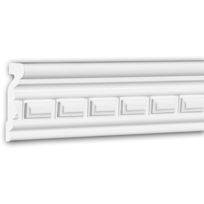 Cornice Parete 151331F Profhome modanatura tipo stucco cornice flessibile modanatura stile neoclassico bianco 2 m - PROFHOME DECOR