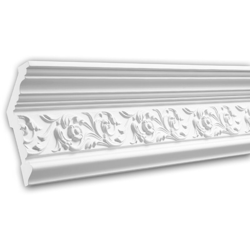 Cornice soffitto parete 150128F Profhome modanatura cornice flessibile modanatura tipo stucco design classico senza tempo bianco 1,97 m - PROFHOME en oferta