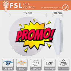plafoniera decorativa conchiglia 120° 220-240 volt 26 watt A+ CE IP20 bianco caldo no lif flc05226w30kf - FSL precio