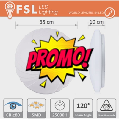 plafoniera decorativa conchiglia 120° 220-240 volt 26 watt A+ CE IP20 bianco caldo no lif flc05226w30kf - FSL