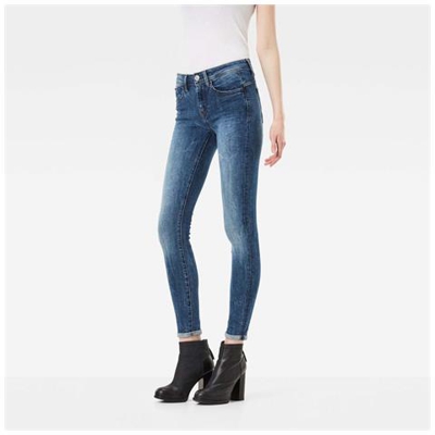 Pantaloni Gstar Lynn D Mid Waist Super Skinny L28 Abbigliamento Donna W31-l28