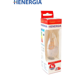 Soft Filament Round Led Vetro Ambrato C35T 4W 250Lm 3000K E14 220/240V - HENERGIA características