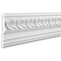 Profhome Decor - Cornice soffitto parete 150136F Profhome modanatura cornice flessibile modanatura tipo stucco design classico senza tempo bianco 2 m en oferta