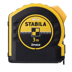 Flessometro BM 40, 10 m, con scala graduata su entrambi i lati e gancio Spike - 17747 - Stabila precio