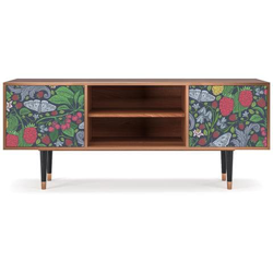 T2 Mobile Porta Tv, 2 Ante Con Apertura A Pressione, 170w X 48d X 69h - Summer Berries características