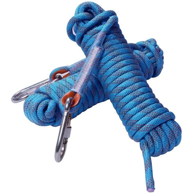 Corda per arrampicata, diametro 12 mm, accessori per escursionismo, corda di sicurezza ad alta resistenza (30 m blu) - Langray
