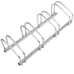 PrimeMatik - Parcheggio per 4 biciclette Rastrelliera portabiciclette Supporto para pavimento o parete en oferta