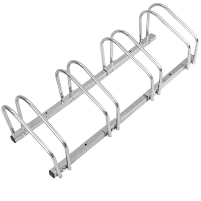 PrimeMatik - Parcheggio per 4 biciclette Rastrelliera portabiciclette Supporto para pavimento o parete