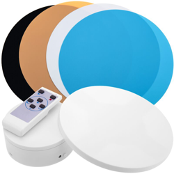 Base girevole con batteria da 12 cm di diametro in bianco - Primematik características