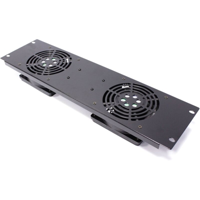 Kit di ventilazione per rack 19' 3U con 2 ventole fissaggio al frame - Rackmatic