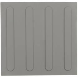 PrimeMatik - Pavimento tattile per non vedenti 25x25cm con linee anticipate grigio 10-pack precio