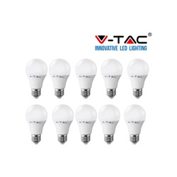 S-dshop - 10 LAMPADINE LED V-Tac Bulbo E27 da 9W Lampade Luce Calda Naturale Fredda-caldo precio