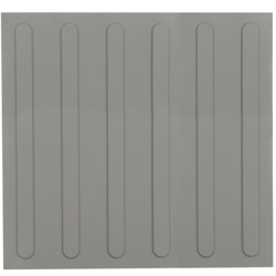 Pavimento tattile per non vedenti 40x40cm con linee anticipate grigio 10-pack - Primematik características