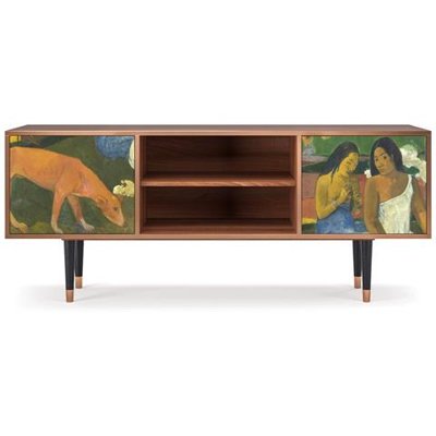 T2 Mobile Porta Tv, 2 Ante Con Apertura A Pressione, 170w X 48d X 69h - Arearea By Paul Gauguin
