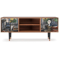T2 Mobile Porta Tv, 2 Ante Con Apertura A Pressione, 170w X 48d X 69h - The Studio By Pablo Picasso precio