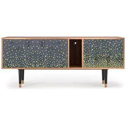 T1 Mobile Porta Tv, 2 Cassetti E 2 Ante Con Apertura A Pressione, 170w X 48d X 69h - Foggy Lights características