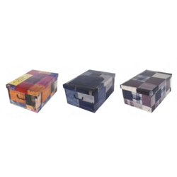 Miss Space - SCATOLA PORTABIANCHERIA PATCHWORK en oferta