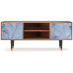 T2 Mobile Porta Tv, 2 Ante Con Apertura A Pressione, 170w X 48d X 69h - Feather Ice características