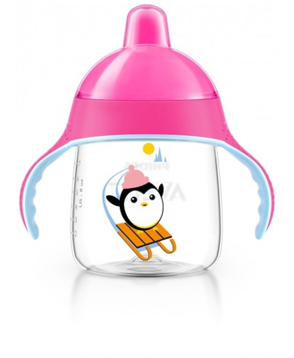 Philips Avent Tazza Con Beccuccio Decorata Rosa 200