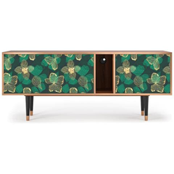 T1 Mobile Porta Tv, 2 Cassetti E 2 Ante Con Apertura A Pressione, 170w X 48d X 69h - Green Flower precio