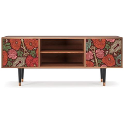 T2 Mobile Porta Tv, 2 Ante Con Apertura A Pressione, 170w X 48d X 69h - Poppy Garden precio