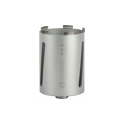 BOSCH, Corona diamantata per carotaggio a secco, G 1/2', per Universal, diametro 107 mm, lunghezza 150 mm, 6 segmenti, altezza segmenti 7 mm,