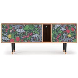 T1 Mobile Porta Tv, 2 Cassetti E 2 Ante Con Apertura A Pressione, 170w X 48d X 69h - Summer Berries características
