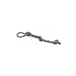Giocattolo per cani a forma di corda, classico, blu/grigio, 8 mm, in speciale corda PPM con nodo, progettato per animali come cani o gatti per precio