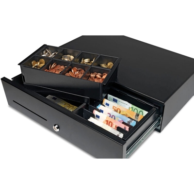 Cassetto portavalori Hd-5030 di 50 x 30 cm per grandi volumi d'affari - Safescan