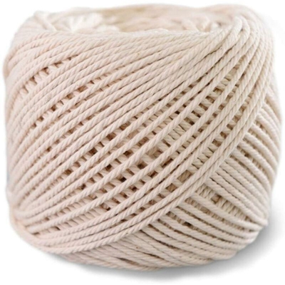 LangRay Filo di macramè in filo di cotone intrecciato intrecciato con 4 fili, per appendiabiti fatti a mano, appeso a mano, progetti di decorazione
