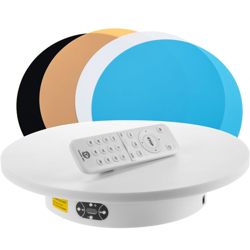 Base girevole elettrica Bluetooth di 30 cm di diametro di colore bianco - Primematik características