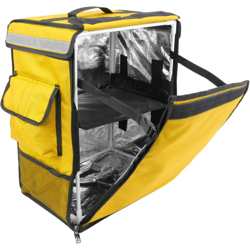 Zaino isotermico 35 x 49 x 25 cm giallo per la consegna di ordini alimentari da moto e bicicletta - Citybag precio