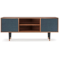 T2 Mobile Porta Tv, 2 Ante Con Apertura A Pressione, 170w X 48d X 69h - Knitted Pattern características