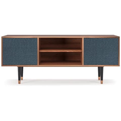 T2 Mobile Porta Tv, 2 Ante Con Apertura A Pressione, 170w X 48d X 69h - Knitted Pattern