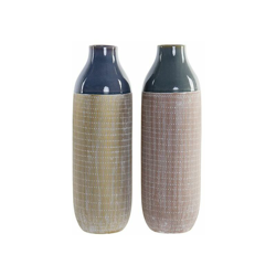 Vaso Gres (16 x 16 x 51 cm) (2 pcs) - Dekodonia en oferta