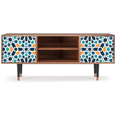 T2 Mobile Porta Tv, 2 Ante Con Apertura A Pressione, 170w X 48d X 69h - Kaleidoscope