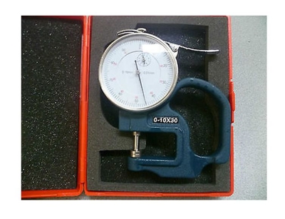 SPESSIMETRO DECIMALE A OROLOGIO - CORSA 10MM-profonditÃ 30 mm - - OX