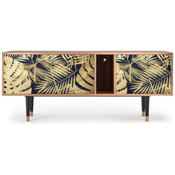 T1 Mobile Porta Tv, 2 Cassetti E 2 Ante Con Apertura A Pressione, 170w X 48d X 69h - Jungle Vibes precio