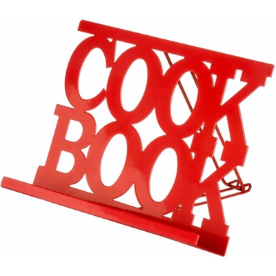 Premiere Housewares 0508385 Cavalletto per Libro di Cucina, Smalto Rosso - PREMIER HOUSEWARES