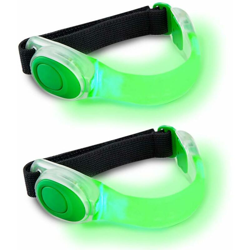 LangRay Braccialetti a LED riflettenti regolabili in 2 pezzi, leggeri e altamente visibili per fare jogging, andare in bicicletta, camminare, andare características